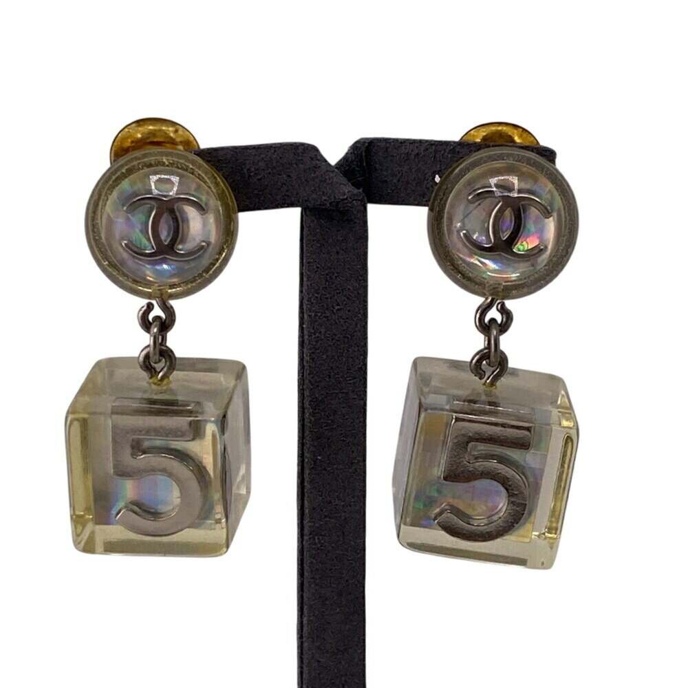 Chanel Cc Logo Clip-On Earrings #228801C91B - Picture 2 of 9